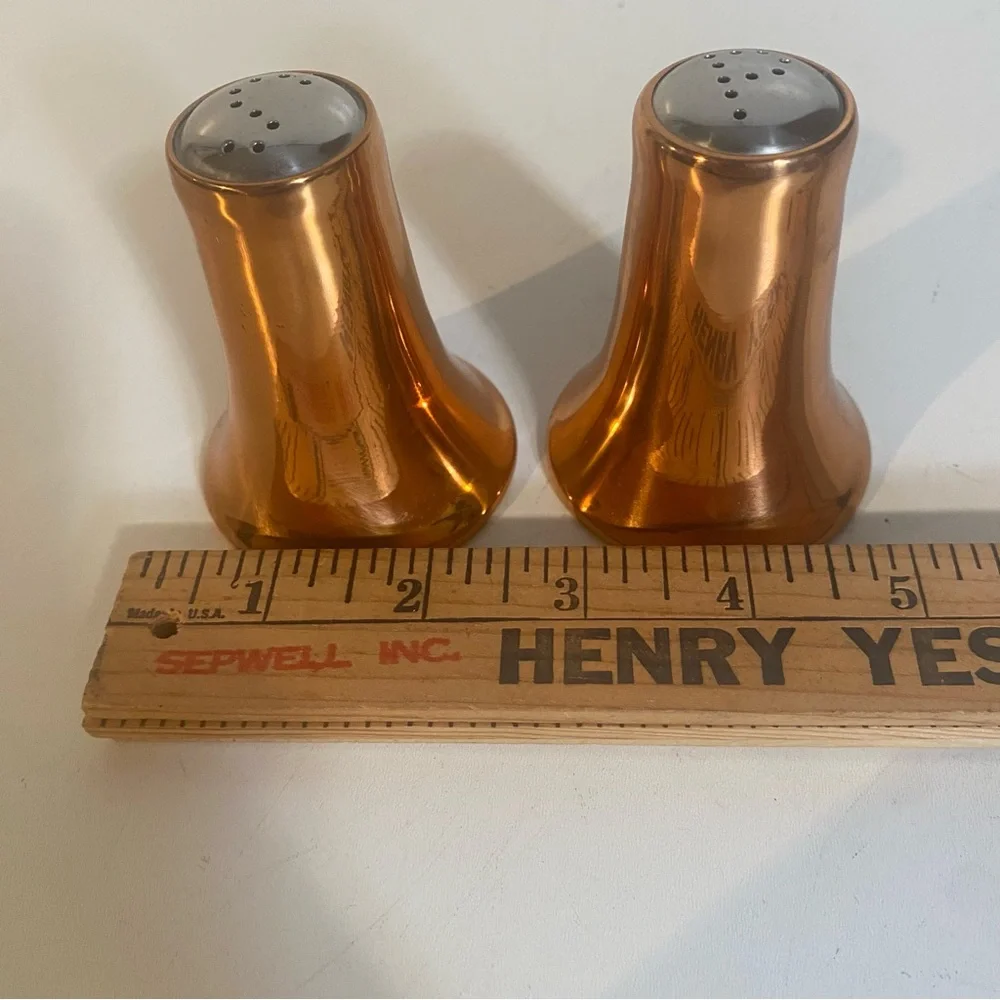 Vintage Coppercraft Guild Copper Salt & Pepper Shaker Set 3